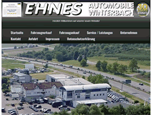 Tablet Screenshot of ehnes-automobile.de